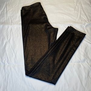Alice + Olivia Front Shimmer Zip Leggings